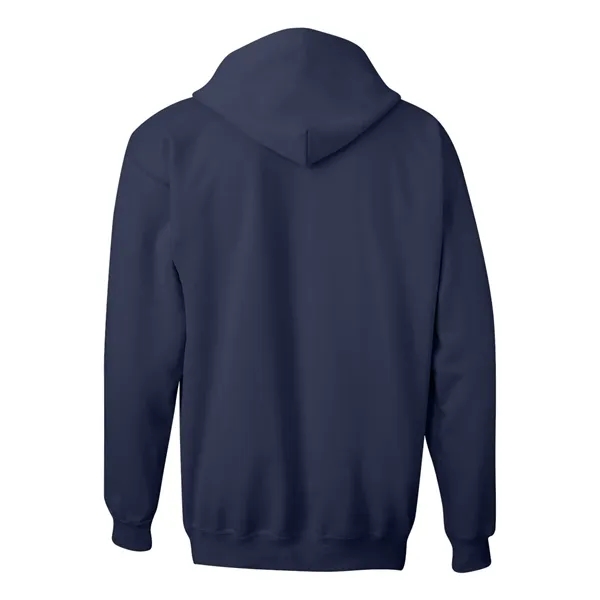 Full-zip hooded sweatshirt made of cotton/polyester fleece and low-pill, high-stitch density... from ASI 84358 S&S Activewear