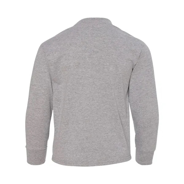 Youth long sleeve shirt with moisture wicking and double-stitched finishes.... from ASI 84358 S&S Activewear