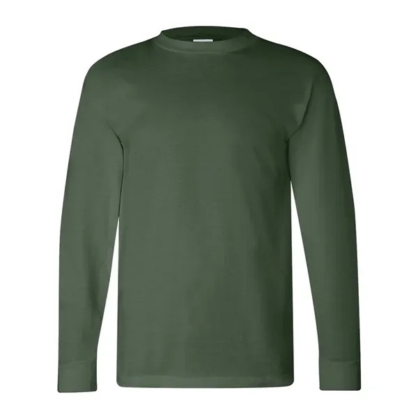 Adult pre-shrunk 100% cotton USA made long sleeve t-shirt. Blank product.... from ASI 84358 S&S Activewear