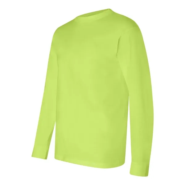 Adult pre-shrunk 100% cotton USA made long sleeve t-shirt. Blank product.... from ASI 84358 S&S Activewear