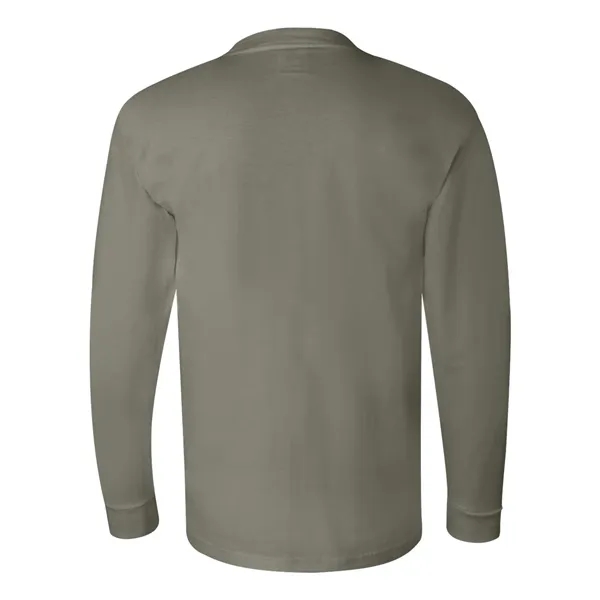 Adult pre-shrunk 100% cotton USA made long sleeve t-shirt. Blank product.... from ASI 84358 S&S Activewear