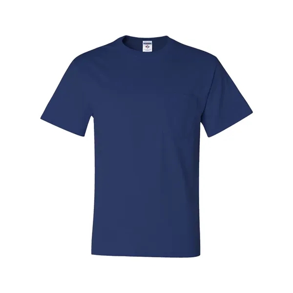 Adult heavyweight blend 5.6 oz., t-shirt with a left chest pocket.... from ASI 84358 S&S Activewear
