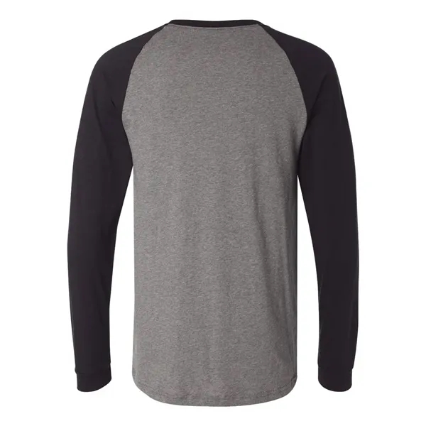 Adult long sleeve raglan baseball t-shirt. Blank product.... from ASI 84358 S&S Activewear