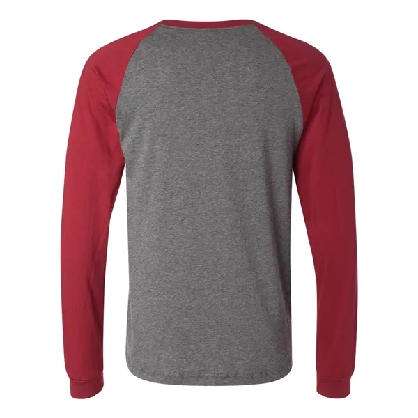 Adult long sleeve raglan baseball t-shirt. Blank product.... from ASI 84358 S&S Activewear