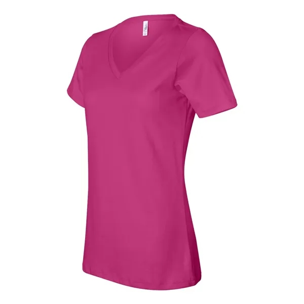 V-neck t-shirt with flattering true women's fit. Blank product.... from ASI 84358 S&S Activewear