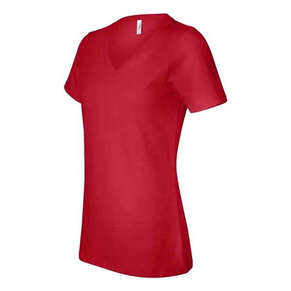 V-neck t-shirt with flattering true women's fit. Blank product.... from ASI 84358 S&S Activewear