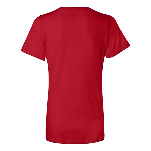 V-neck t-shirt with flattering true women's fit. Blank product.... from ASI 84358 S&S Activewear