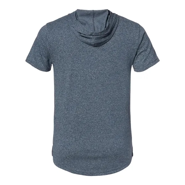 Mock twist short sleeve hoody with a slightly relaxed athletic fit,... from ASI 84358 S&S Activewear