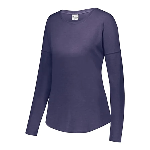 Augusta Sportswear Women's Lux Triblend Long Sleeve T-Shirt... from ASI 84358 S&S Activewear