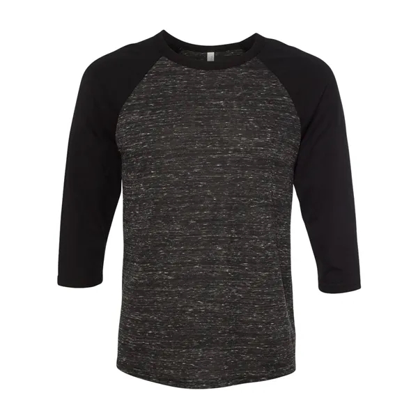 Unisex three-quarter sleeve baseball T-shirt with a retail fit, side seams,... from ASI 84358 S&S Activewear
