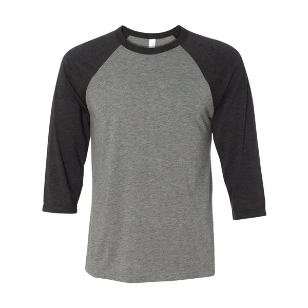 Unisex three-quarter sleeve baseball T-shirt with a retail fit, side seams,... from ASI 84358 S&S Activewear