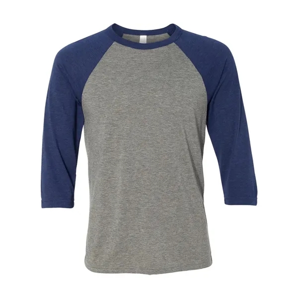 Unisex three-quarter sleeve baseball T-shirt with a retail fit, side seams,... from ASI 84358 S&S Activewear