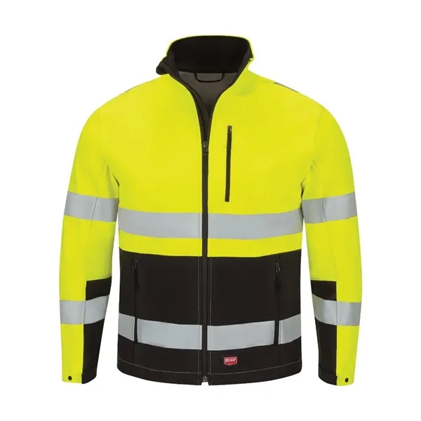Red Kap Hi-Visibility Soft Shell Jacket... from ASI 84358 S&S Activewear