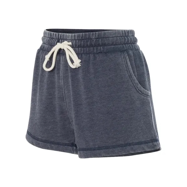 Women's stone and enzyme-washed rally shorts made of cotton/polyester fleece.... from ASI 84358 S&S Activewear