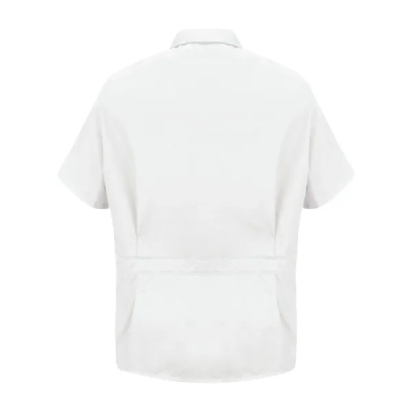 Zip-front smock made of polyester/cotton poplin available in navy or white... from ASI 84358 S&S Activewear