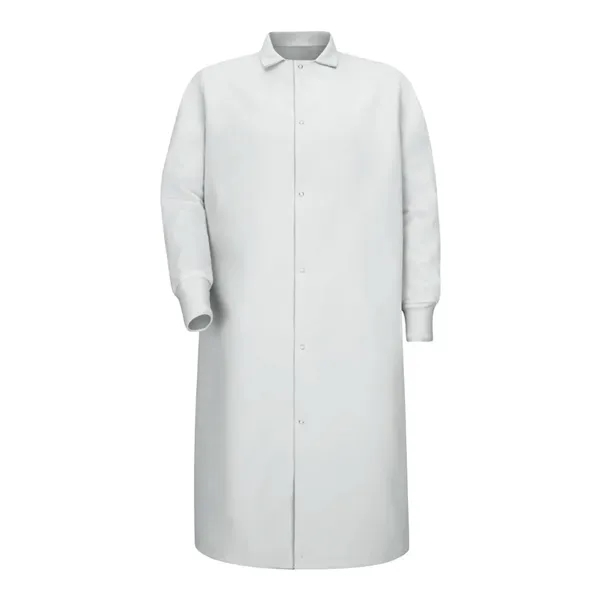 Red Kap Gripper-Front Pocket-Less Butcher Coat With Knit ...... from ASI 84358 S&S Activewear