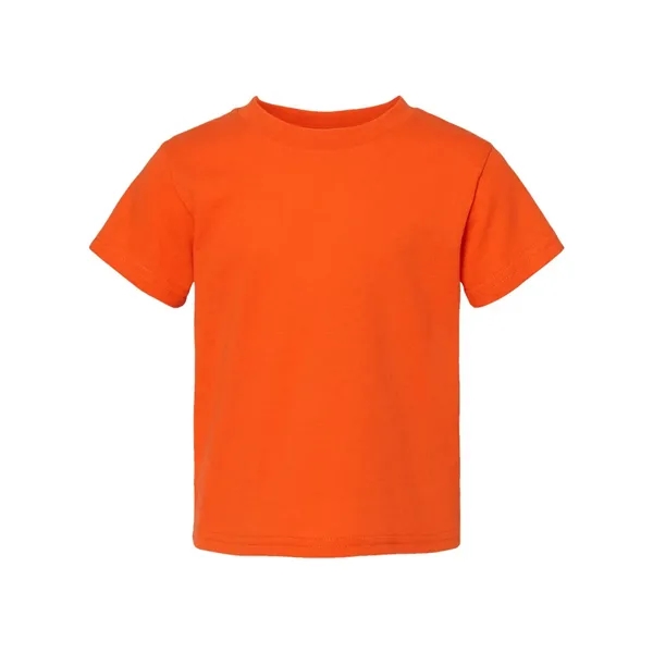 Toddlers 100% cotton jersey short sleeve T-shirt with ribbed crew neck.... from ASI 84358 S&S Activewear