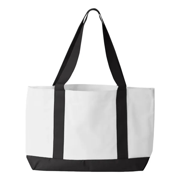 Nylon two-toned tote bag. Blank product.... from ASI 84358 S&S Activewear