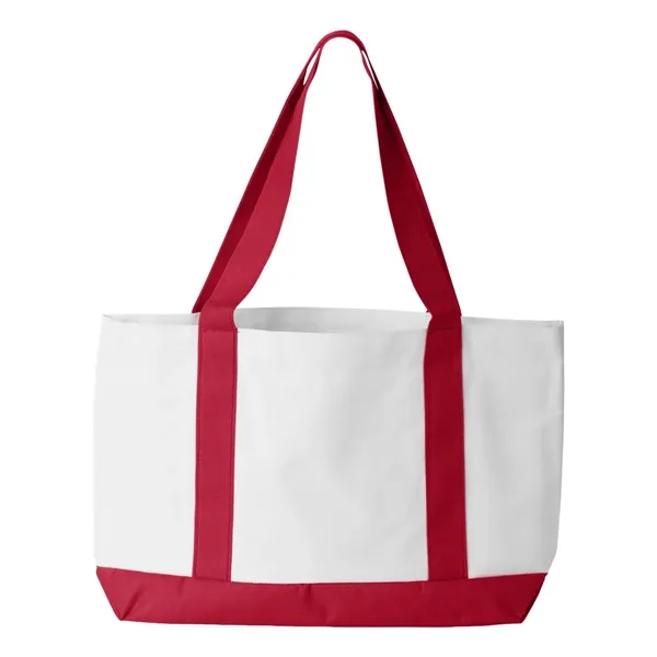 Nylon two-toned tote bag. Blank product.... from ASI 84358 S&S Activewear