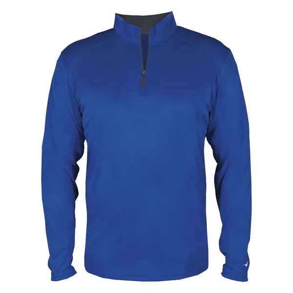 Youth quarter zip pullover with contrasting zipper... from ASI 84358 S&S Activewear