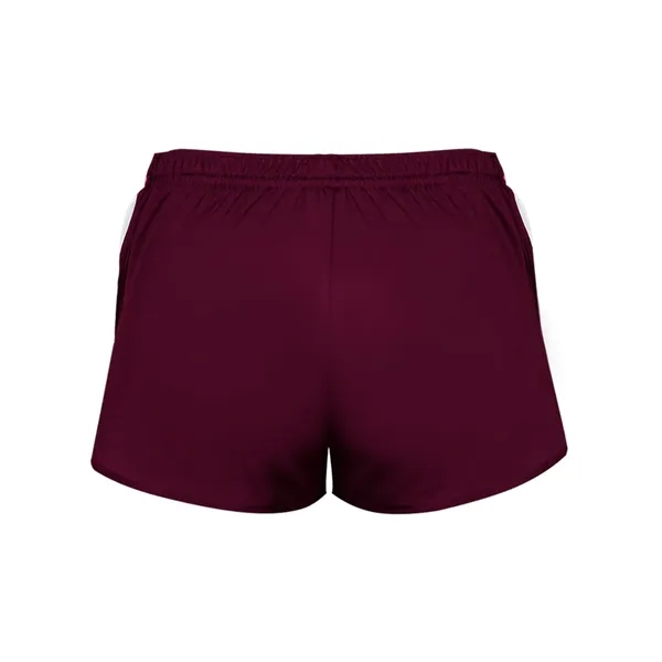 Ladies short with moisture management fabric and contrast side inserts.... from ASI 84358 S&S Activewear