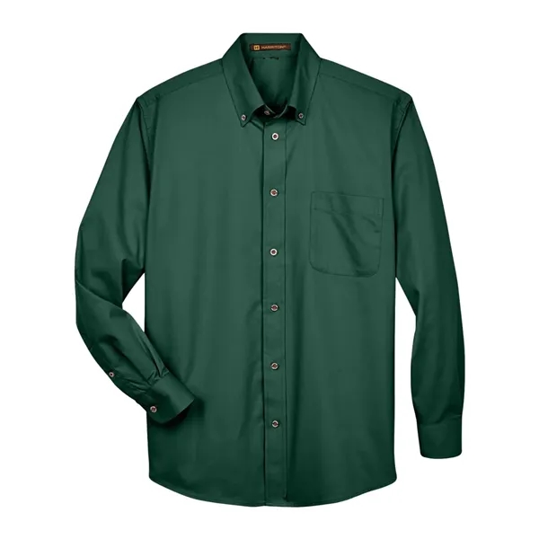 Harriton Easy Blend™ Long Sleeve Twill Shirt... from ASI 84358 S&S Activewear