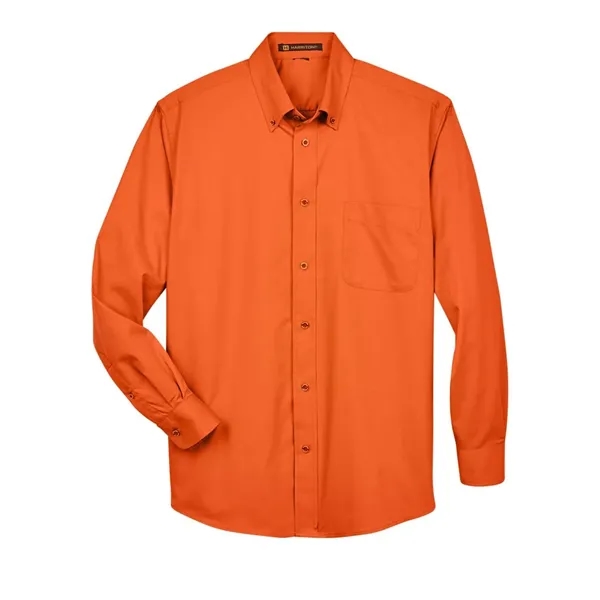 Harriton Easy Blend™ Long Sleeve Twill Shirt... from ASI 84358 S&S Activewear