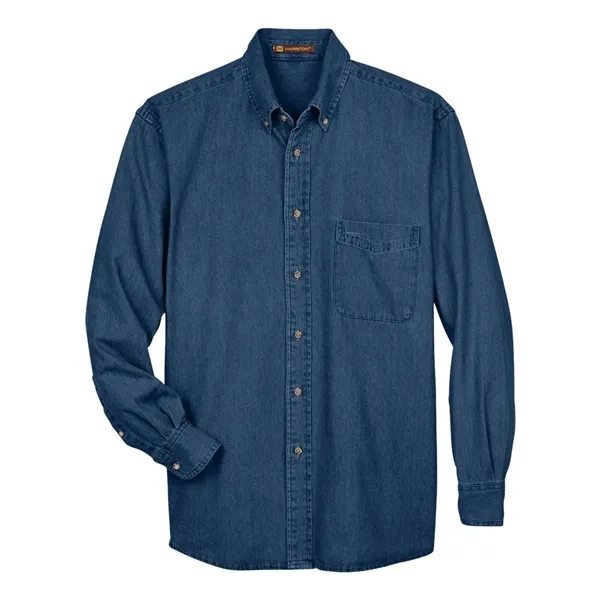 Harriton Tall Long Sleeve Denim Shirt... from ASI 84358 S&S Activewear