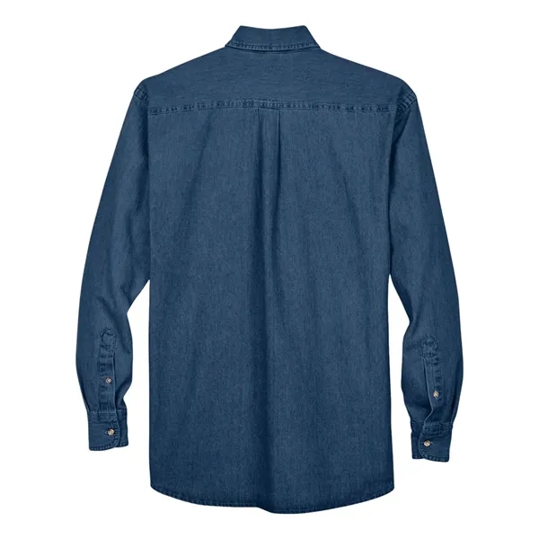 Harriton Tall Long Sleeve Denim Shirt... from ASI 84358 S&S Activewear
