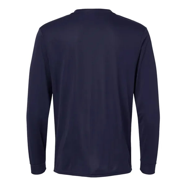 Performance long sleeve t-shirt with a self-fabric collar and cuffs. Blank... from ASI 84358 S&S Activewear
