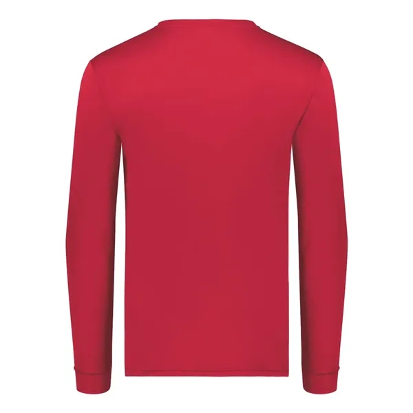 Performance long sleeve t-shirt with a self-fabric collar and cuffs. Blank... from ASI 84358 S&S Activewear