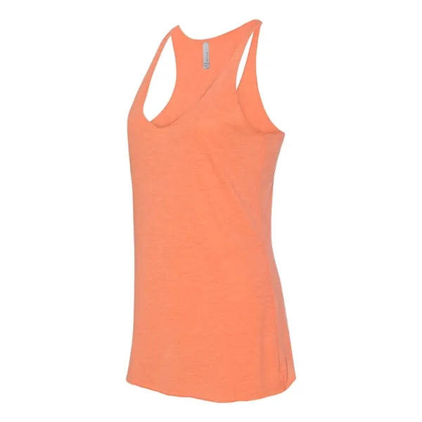 Women's tri-blend racerback tank top with overlock hem on neck. Blank... from ASI 84358 S&S Activewear