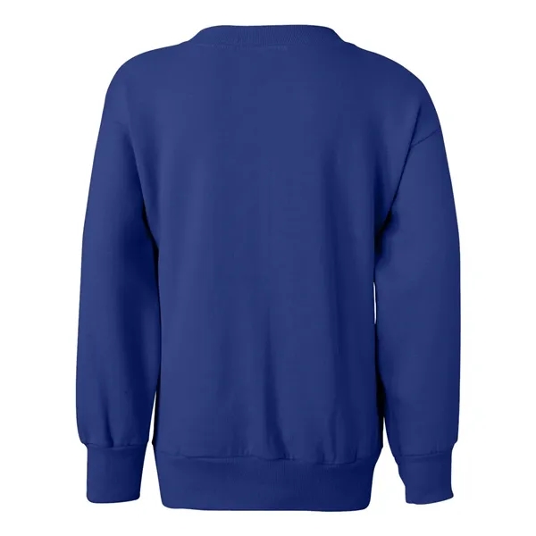 Youth crewneck fleece sweatshirt with double-needle stitching and tag-free neck label.... from ASI 84358 S&S Activewear