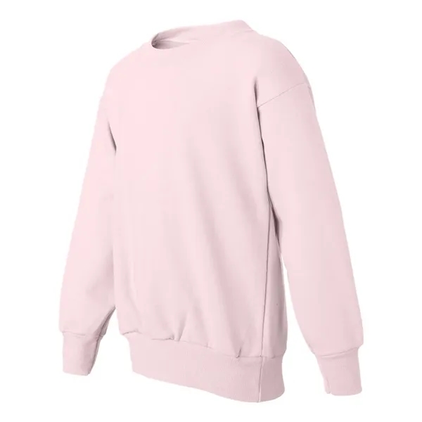Youth crewneck fleece sweatshirt with double-needle stitching and tag-free neck label.... from ASI 84358 S&S Activewear