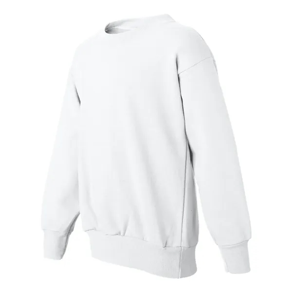 Youth crewneck fleece sweatshirt with double-needle stitching and tag-free neck label.... from ASI 84358 S&S Activewear