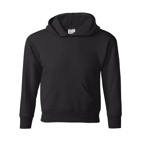 Youth hoodie made of cotton/polyester fleece with a tag-free neck label... from ASI 84358 S&S Activewear