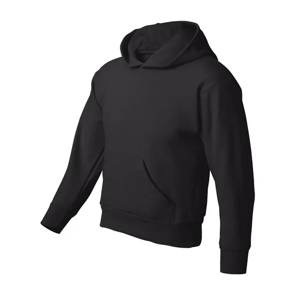 Youth hoodie made of cotton/polyester fleece with a tag-free neck label... from ASI 84358 S&S Activewear