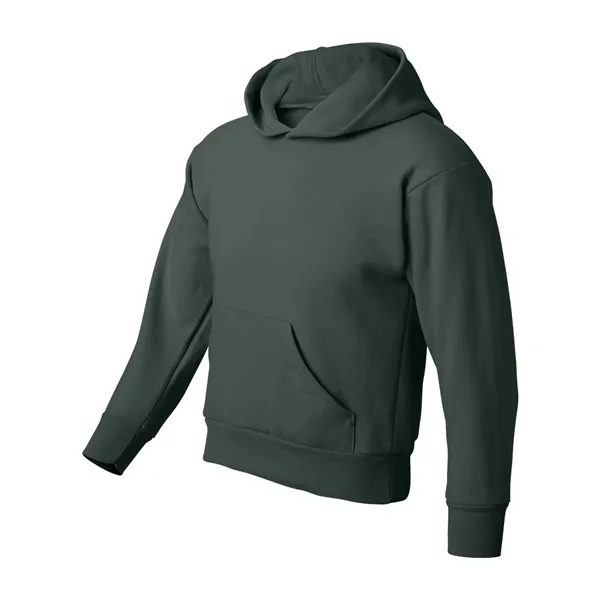 Youth hoodie made of cotton/polyester fleece with a tag-free neck label... from ASI 84358 S&S Activewear