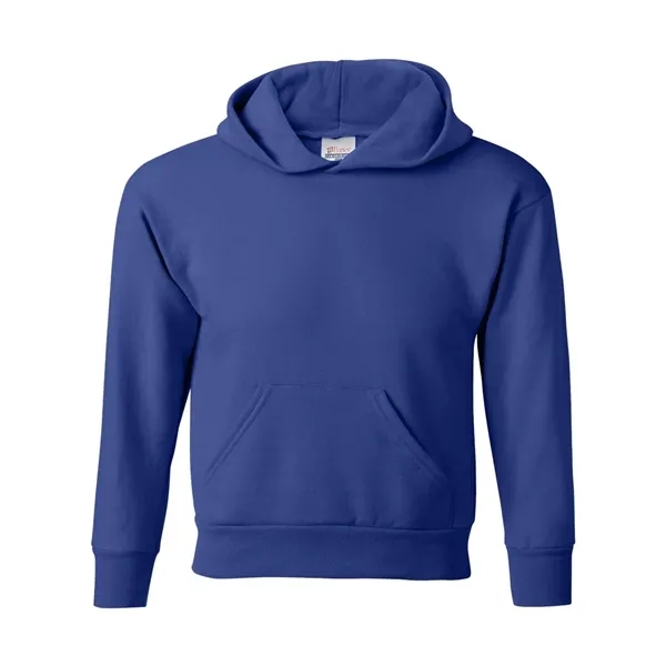 Youth hoodie made of cotton/polyester fleece with a tag-free neck label... from ASI 84358 S&S Activewear