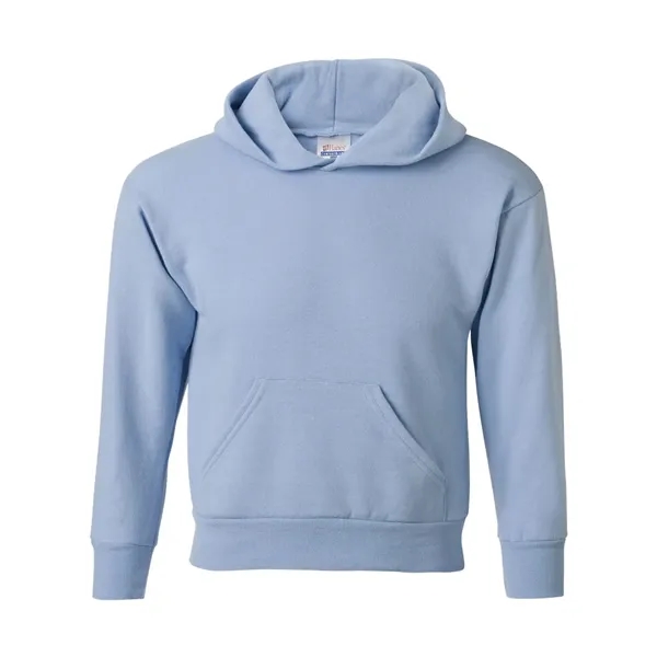 Youth hoodie made of cotton/polyester fleece with a tag-free neck label... from ASI 84358 S&S Activewear