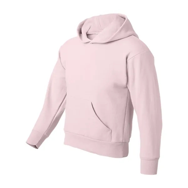 Youth hoodie made of cotton/polyester fleece with a tag-free neck label... from ASI 84358 S&S Activewear