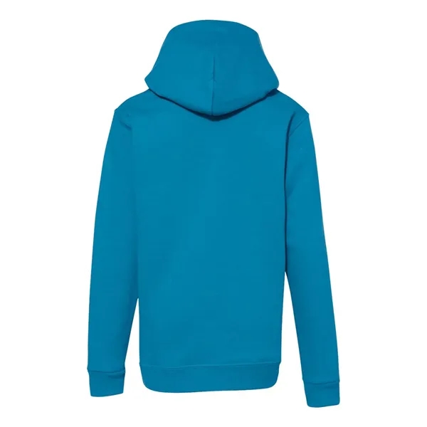 Youth hoodie made of cotton/polyester fleece with a tag-free neck label... from ASI 84358 S&S Activewear