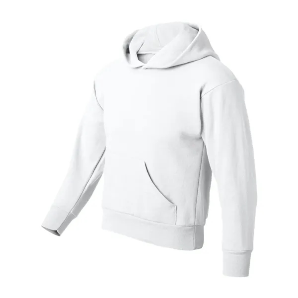 Youth hoodie made of cotton/polyester fleece with a tag-free neck label... from ASI 84358 S&S Activewear