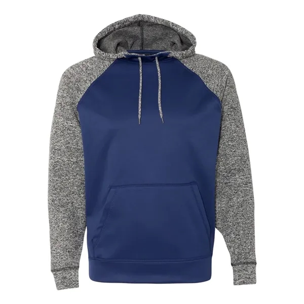 Hooded fleece sweatshirt with front pouch pocket and scuba neckline.... from ASI 84358 S&S Activewear