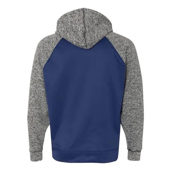Hooded fleece sweatshirt with front pouch pocket and scuba neckline.... from ASI 84358 S&S Activewear