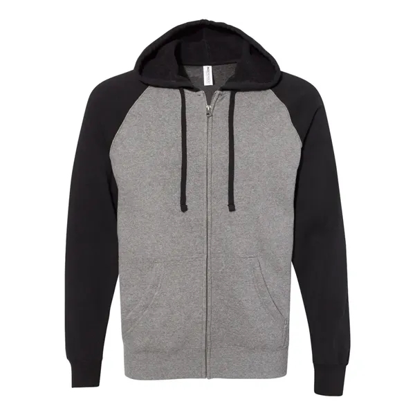 Unisex Special Blend Raglan Hooded Full-Zip Sweatshirt.... from ASI 84358 S&S Activewear