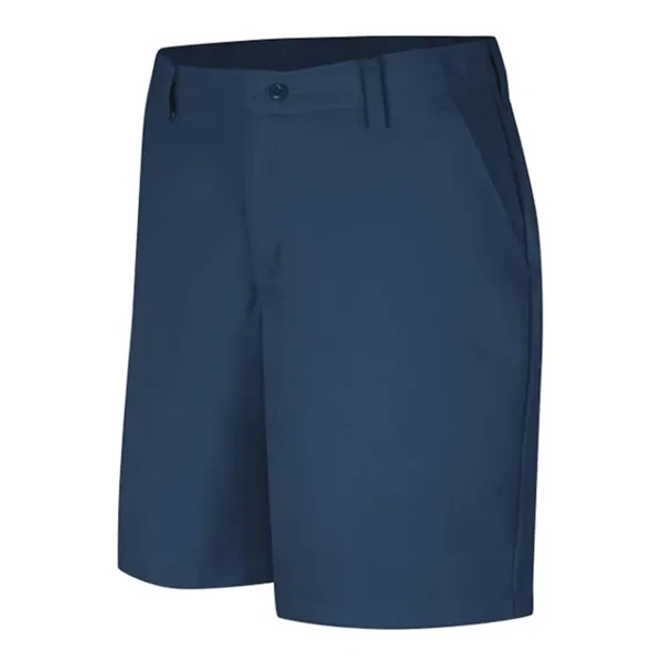 8" inseam plain front shorts with set-in hip pockets.... from ASI 84358 S&S Activewear