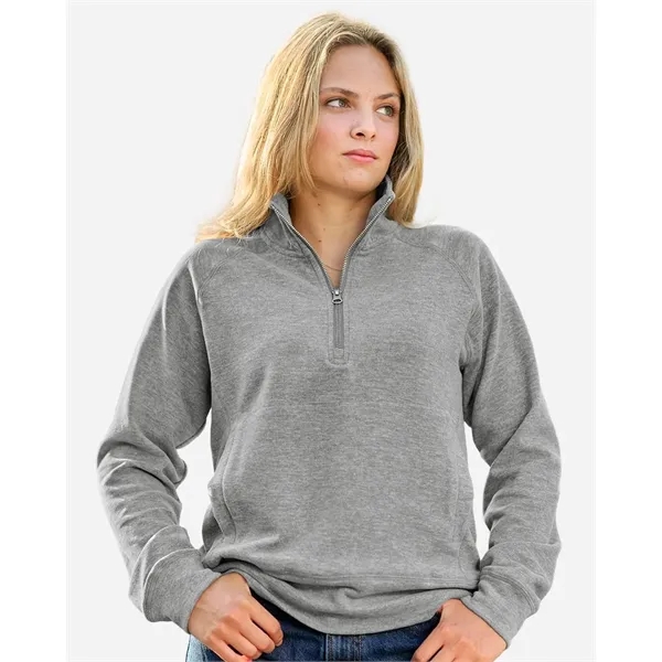 J. America Women's Electric Fleece Quarter-Zip Sweatshirt... from ASI 84358 S&S Activewear