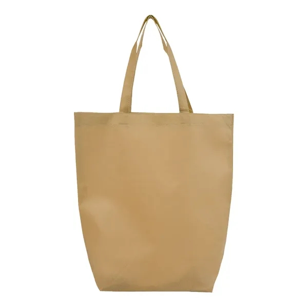 Q-Tees Non-Woven Gusset Bottom Tote... from ASI 84358 S&S Activewear