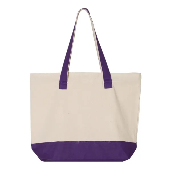 18.6L Canvas Zipper Tote... from ASI 84358 S&S Activewear
